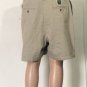 Lauren Ralph Lauren Womenâs High Rise Khaki Shorts Sz 12P 100% Cotton Beige NWT