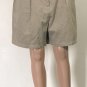 Lauren Ralph Lauren Womenâs High Rise Khaki Shorts Sz 12P 100% Cotton Beige NWT