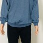 John Ashford Mens Extra Fine Merino Wool Pullover Sweater Heather Blue XL Tall