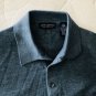 John Ashford Mens Extra Fine Merino Wool Pullover Sweater Heather Blue XL Tall
