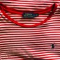 Polo Ralph Lauren Women's Short Sleeve T Shirt Red & White Striped Large L
