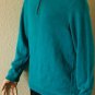 TOMMY BAHAMA Pullover Mens size Large Blue Green Quarter Zip Reversible Sweater