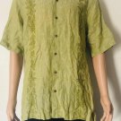 Tommy Bahama Mens Short Sleeve Linen Button Up Hawaiian Shirt Green Sz L Tommy Bahama Mens Short Sleeve Linen Button Up Hawaiian Shirt Green Sz L