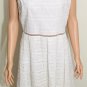 Vineyard Vines Womens Sleeveless White Fit & Flare Eyelet Dress Sz 10
