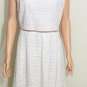 Vineyard Vines Womens Sleeveless White Fit & Flare Eyelet Dress Sz 10