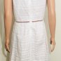 Vineyard Vines Womens Sleeveless White Fit & Flare Eyelet Dress Sz 10