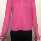 Ralph Lauren Women’s Sweater Pink White Detachable Collar & Cuffs Sz M Ralph Lauren Women’s Sweater Pink White Detachable Collar & Cuffs Sz M