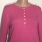 Ralph Lauren Women&acirc;��s Sweater Pink White Detachable Collar & Cuffs Sz M