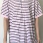 Brooks Brothers Original Fit Performance Men's Polo Pink Striped Shirt Sz 2XL