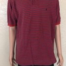 Polo Ralph Lauren Shirt Mens Red Blue Short Sleeves Pony size XL