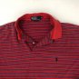 Polo Ralph Lauren Shirt Mens Red Blue Short Sleeves Pony size XL