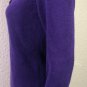 Lauren Ralph Lauren Sweater Womens Shawl Collar Purple Top Gold Clasp sz S