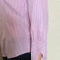 BROOKS BROTHERS WOMENS Shirt Pink WHITE STRIPED BUTTON UP Workwear Blouse SIZE 4
