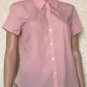 Ann Taylor Button Up Womens Shirt Size 8 Pink Sleeveless Top