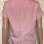 Ann Taylor Button Up Womens Shirt Size 8 Pink Sleeveless Top