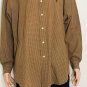 Ralph Lauren Blake Mens Brown White Checks Dress Shirt Size L