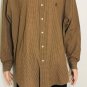 Ralph Lauren Blake Mens Brown White Checks Dress Shirt Size L