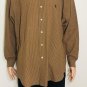 Ralph Lauren Blake Mens Brown White Checks Dress Shirt Size L