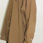 Ralph Lauren Blake Mens Brown White Checks Dress Shirt Size L