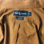 Ralph Lauren Blake Mens Brown White Checks Dress Shirt Size L