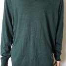 Brooks Brothers Men's Brooktech V-Neck Green Merino Wool Sweater Sz XL