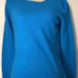 Peck & Peck 100% 2-ply Cashmere Sweater Women's Size L Blue