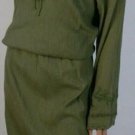 Lauren Ralph Lauren Jeans Co. Olive Green Embroidered Gauze A-Line Dress Sz 6