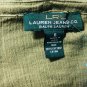 Lauren Ralph Lauren Jeans Co. Olive Green Embroidered Gauze A-Line Dress Sz 6