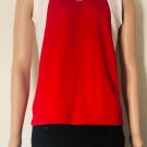Nike Youth's Dri-Fit  Tank Top Red Mesh Sleeveless V Neck Activewear Shirt Sz M