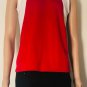Nike Youth's Dri-Fit Tank Top Red Mesh Sleeveless V Neck Activewear Shirt Sz M