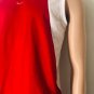 Nike Youth's Dri-Fit Tank Top Red Mesh Sleeveless V Neck Activewear Shirt Sz M