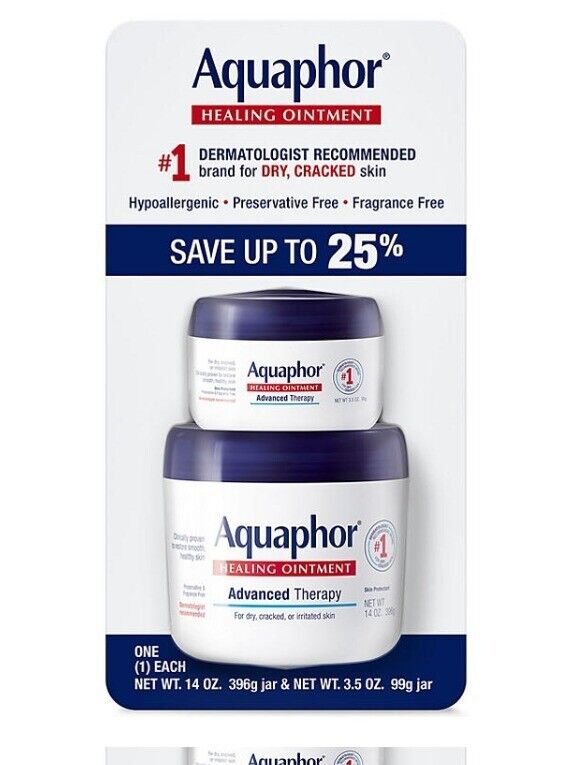 Aquaphor Healing Ointment 14 oz. & 3.5 oz Jar Combo
