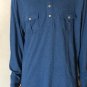 Tommy Bahama Jeans Mens Long Sleeve Two Pockets Polo Shirt Blue Sz 2XL