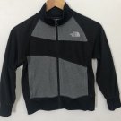 The North Face Boy's Full Zip Up Fleece Jacket Long Sleeve Black Sz  S/Petite