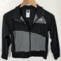 The North Face Boy's Full Zip Up Fleece Jacket Long Sleeve Black Sz  S/Petite