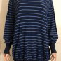 Ralph Lauren Golf Women's Cotton Linen Blue Striped Sweater Sz XL
