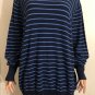 Ralph Lauren Golf Women's Cotton Linen Blue Striped Sweater Sz XL
