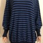 Ralph Lauren Golf Women's Cotton Linen Blue Striped Sweater Sz XL