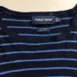Ralph Lauren Golf Women's Cotton Linen Blue Striped Sweater Sz XL