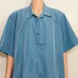 Via Europe Big & Tall  Mens  Short Sleeve Stripes Shirt Sz 4XB