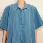 Via Europe Big & Tall  Mens  Short Sleeve Stripes Shirt Sz 4XB