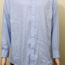 Lauren Ralph Lauren Men's Solid Blue Performance Stretch Shirt Sz 17 32/33 XL