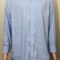 Lauren Ralph Lauren Men's Solid Blue Performance Stretch Shirt Sz 17 32/33 XL