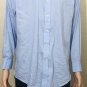 Lauren Ralph Lauren Men's Solid Blue Performance Stretch Shirt Sz 17 32/33 XL