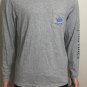 Vineyard Vines Mens Long Sleeve America Game Day Gray Pocket T-Shirt Sz S