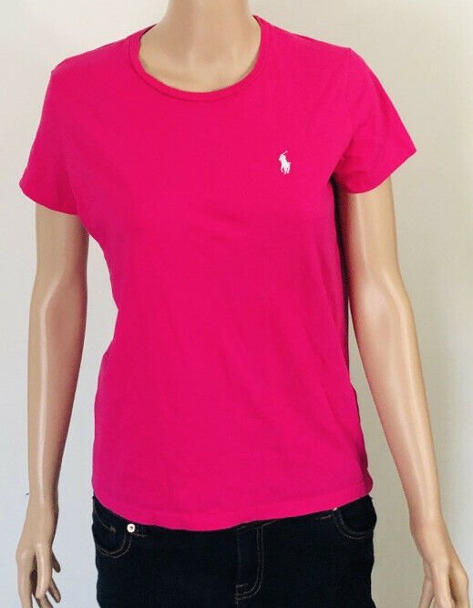 Polo Ralph Lauren Girls Short Sleeve Tee- Shirt Pink Sz Large
