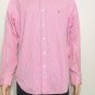 Ralph Lauren Classic Fit Mens Pink Striped Dress Shirt Sz 16 34/35