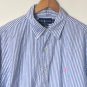 Ralph Lauren mens Classic fit Striped Button Up Shirt Sz 17 34-35