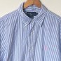Ralph Lauren mens Classic fit Striped Button Up Shirt Sz 17 34-35