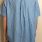 Ralph Lauren Mens Classic Fit Feather Weight Twill Short Sleeve Blue Shirt Sz XL